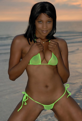 black magic woman Samone - bikini photos